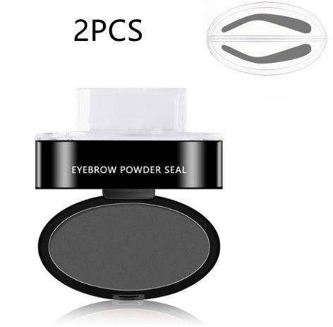 Eyebrow Powder Stamp Tint Stencil Kit Cosmetics Professional Makeup Waterproof Eye Brow Stamp Lift Eyebrow Enhancers Stencil Kit - sidwish
