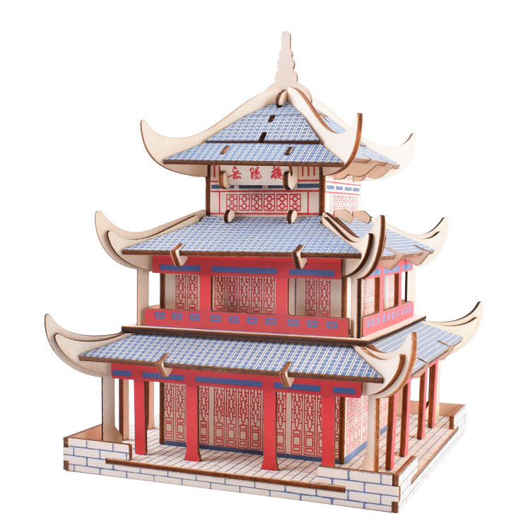 Yueyang Tower 3D Wooden Stereo Puzzle Puzzle