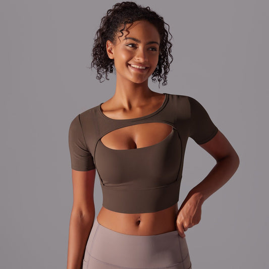 Fitness Double Layer Yoga Clothing Top Women - sidwish