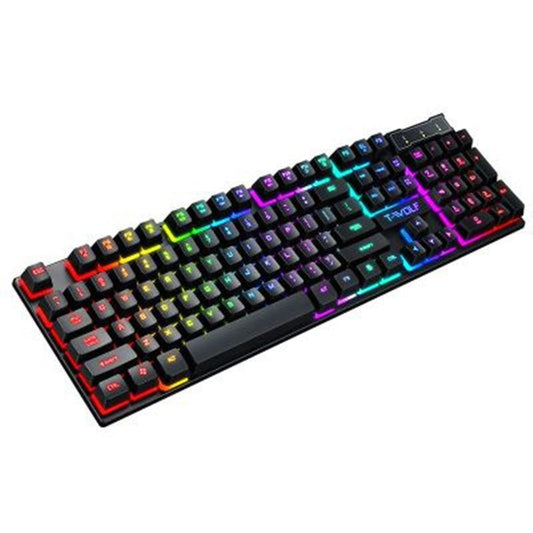 Gaming Usb Luminous Wired Keyboard Floating Manipulator - sidwish