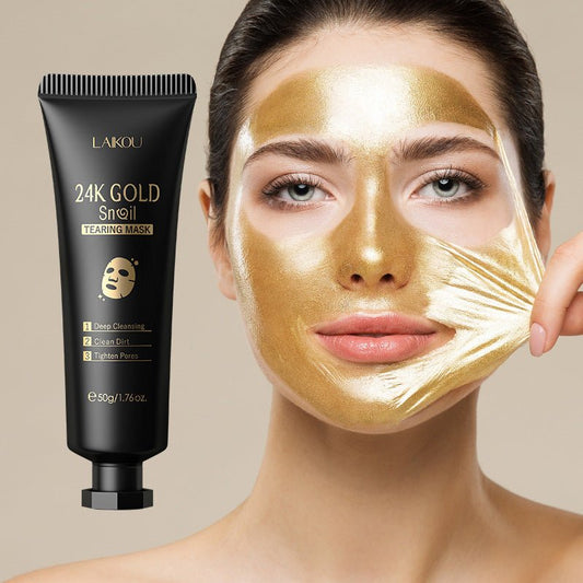 Gold Foil Snail Tear - Off Mask Hydrating - sidwish