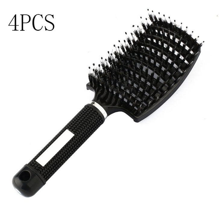 Hairbrush Anti Klit Brushy Haarborstel Women Detangler Hair Brush Bristle Nylon Scalp Massage Teaser Hair Brush Comb - sidwish
