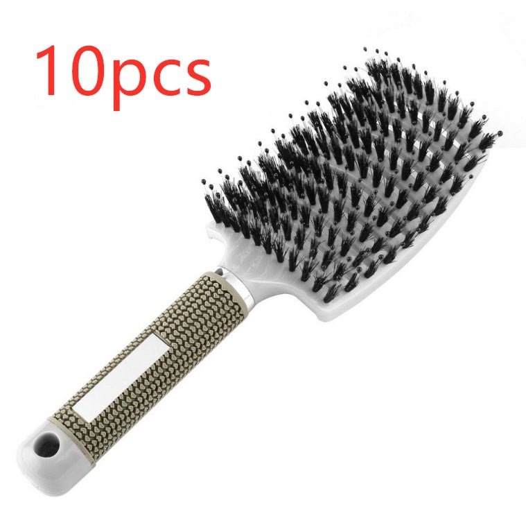Hairbrush Anti Klit Brushy Haarborstel Women Detangler Hair Brush Bristle Nylon Scalp Massage Teaser Hair Brush Comb - sidwish