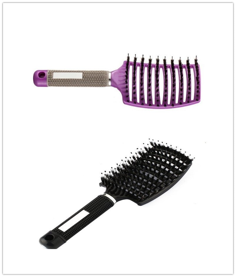 Hairbrush Anti Klit Brushy Haarborstel Women Detangler Hair Brush Bristle Nylon Scalp Massage Teaser Hair Brush Comb - sidwish