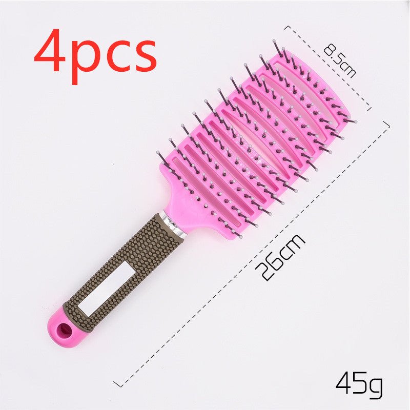 Hairbrush Anti Klit Brushy Haarborstel Women Detangler Hair Brush Bristle Nylon Scalp Massage Teaser Hair Brush Comb - sidwish