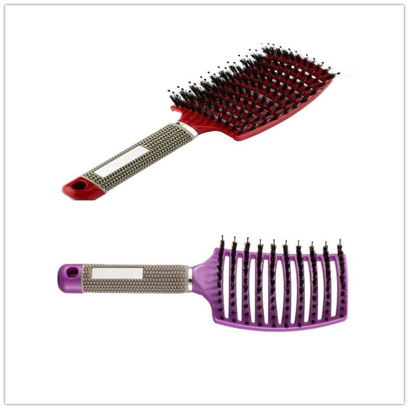 Hairbrush Anti Klit Brushy Haarborstel Women Detangler Hair Brush Bristle Nylon Scalp Massage Teaser Hair Brush Comb - sidwish
