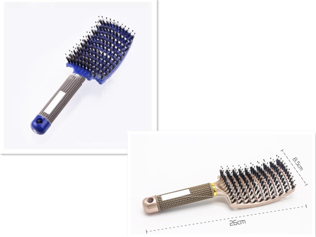 Hairbrush Anti Klit Brushy Haarborstel Women Detangler Hair Brush Bristle Nylon Scalp Massage Teaser Hair Brush Comb - sidwish