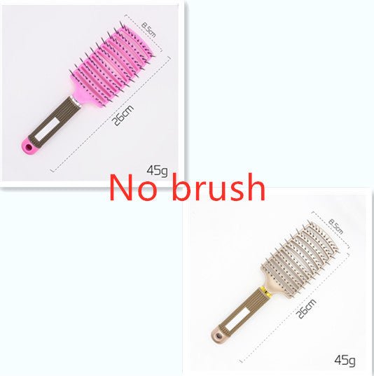 Hairbrush Anti Klit Brushy Haarborstel Women Detangler Hair Brush Bristle Nylon Scalp Massage Teaser Hair Brush Comb - sidwish