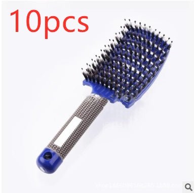 Hairbrush Anti Klit Brushy Haarborstel Women Detangler Hair Brush Bristle Nylon Scalp Massage Teaser Hair Brush Comb - sidwish