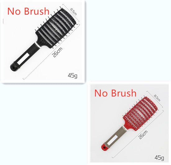 Hairbrush Anti Klit Brushy Haarborstel Women Detangler Hair Brush Bristle Nylon Scalp Massage Teaser Hair Brush Comb - sidwish