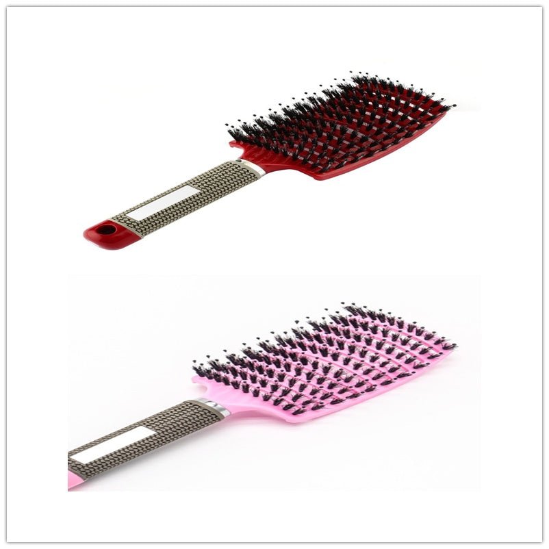 Hairbrush Anti Klit Brushy Haarborstel Women Detangler Hair Brush Bristle Nylon Scalp Massage Teaser Hair Brush Comb - sidwish