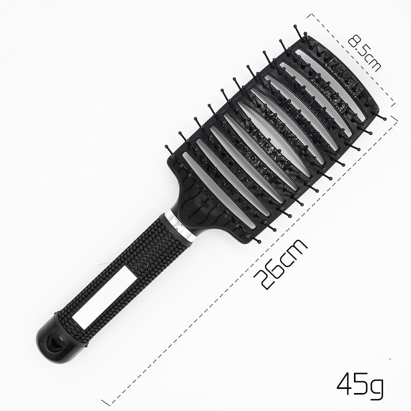 Hairbrush Anti Klit Brushy Haarborstel Women Detangler Hair Brush Bristle Nylon Scalp Massage Teaser Hair Brush Comb - sidwish