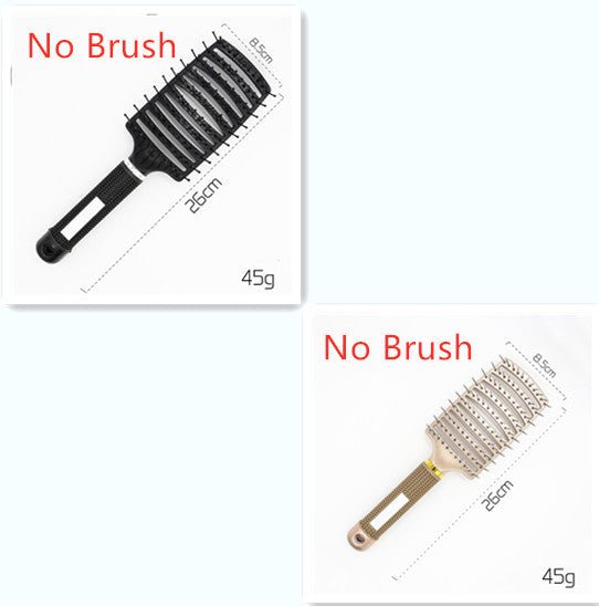 Hairbrush Anti Klit Brushy Haarborstel Women Detangler Hair Brush Bristle Nylon Scalp Massage Teaser Hair Brush Comb - sidwish