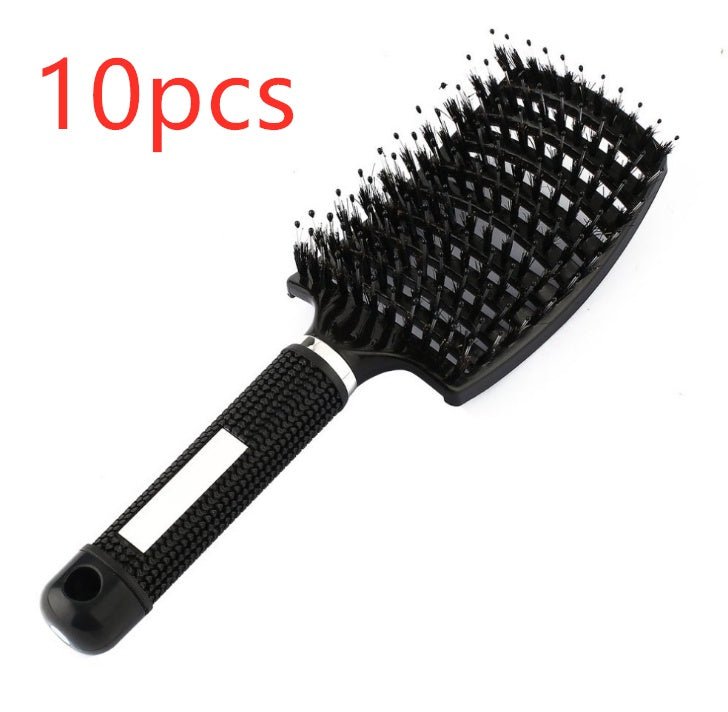 Hairbrush Anti Klit Brushy Haarborstel Women Detangler Hair Brush Bristle Nylon Scalp Massage Teaser Hair Brush Comb - sidwish