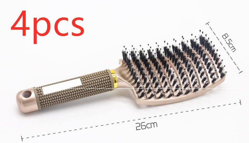 Hairbrush Anti Klit Brushy Haarborstel Women Detangler Hair Brush Bristle Nylon Scalp Massage Teaser Hair Brush Comb - sidwish