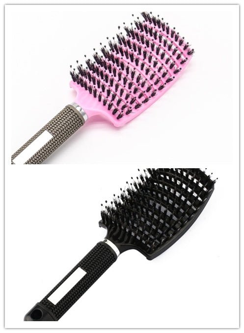 Hairbrush Anti Klit Brushy Haarborstel Women Detangler Hair Brush Bristle Nylon Scalp Massage Teaser Hair Brush Comb - sidwish
