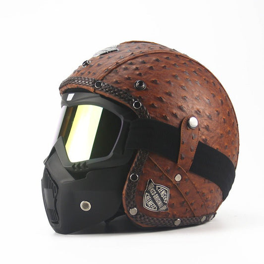 Handmade four seasons characteristic retro Halley helmet - sidwish