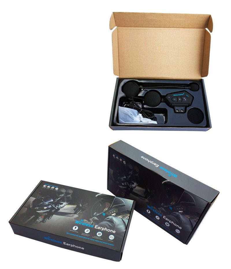 Motorcycle Helmet Bluetooth Headset Wireless Built - in All - in - one - sidwish