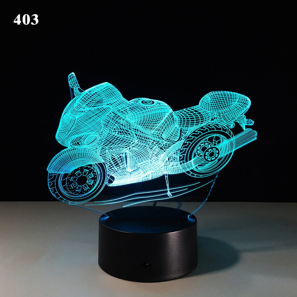 Motorcycle led desk lamp - sidwish