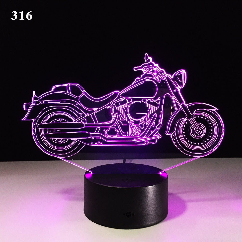 Motorcycle led desk lamp - sidwish
