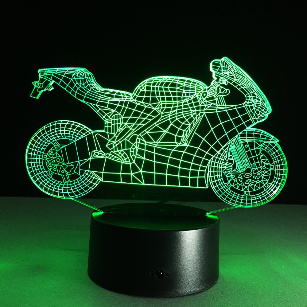 Motorcycle led desk lamp - sidwish