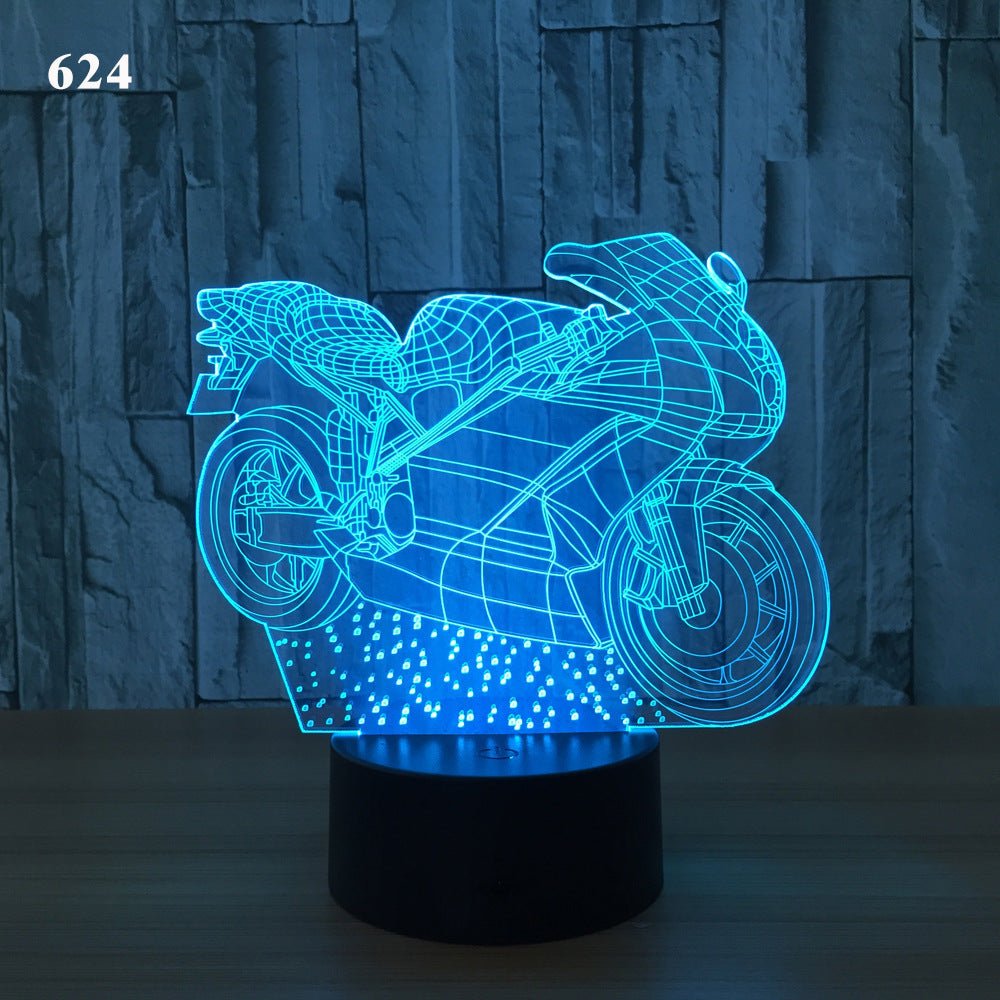 Motorcycle led desk lamp - sidwish