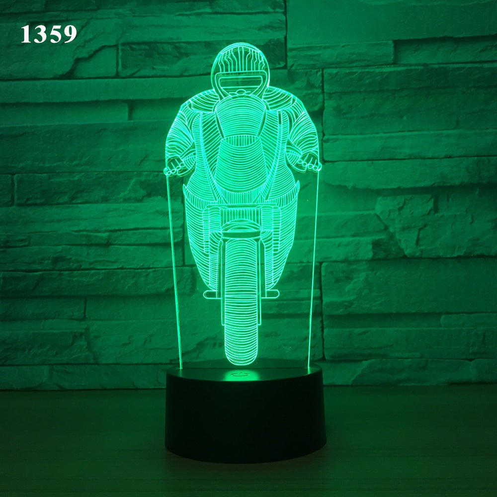 Motorcycle led desk lamp - sidwish
