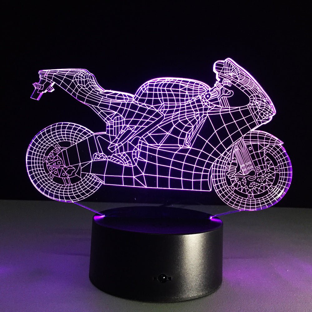 Motorcycle led desk lamp - sidwish