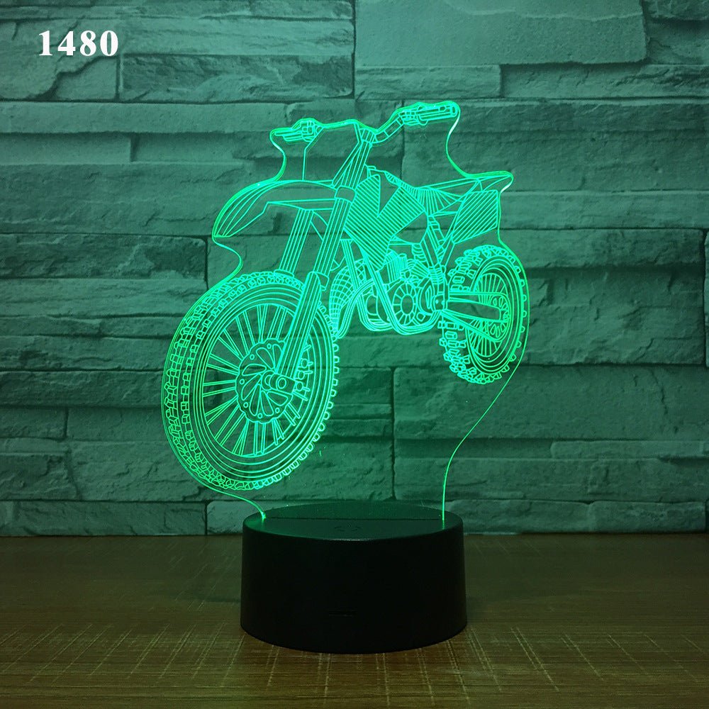 Motorcycle led desk lamp - sidwish
