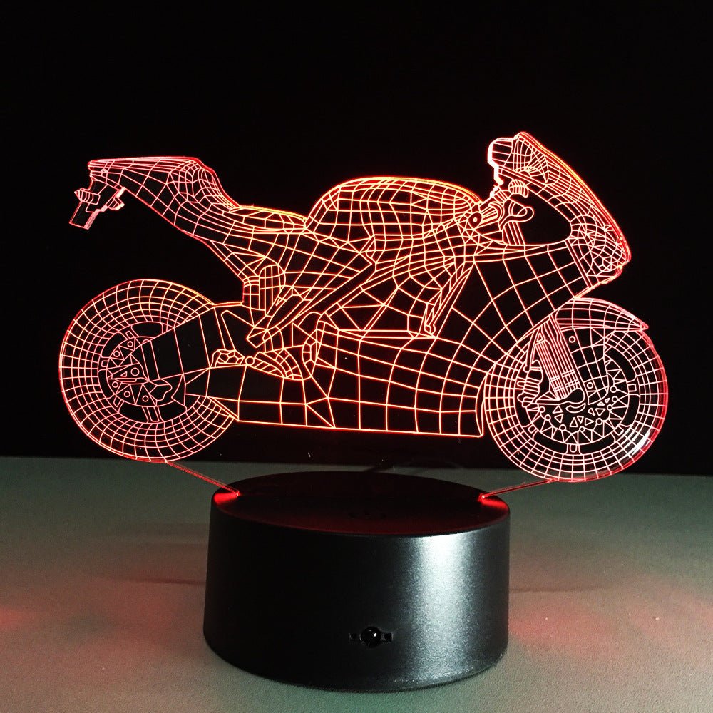 Motorcycle led desk lamp - sidwish