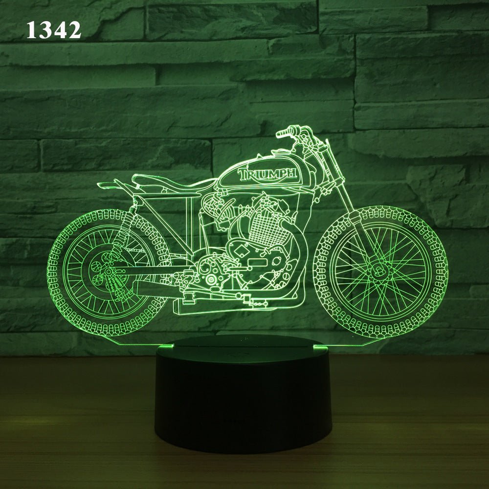 Motorcycle led desk lamp - sidwish
