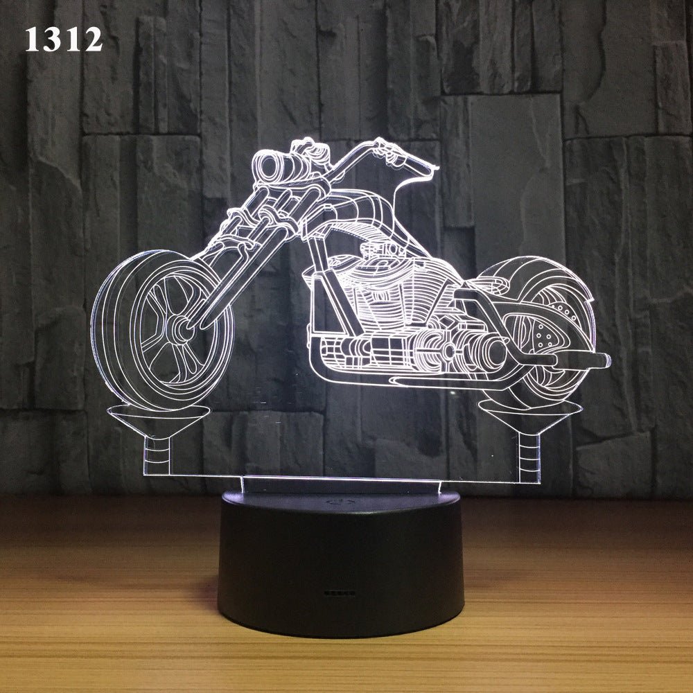 Motorcycle led desk lamp - sidwish