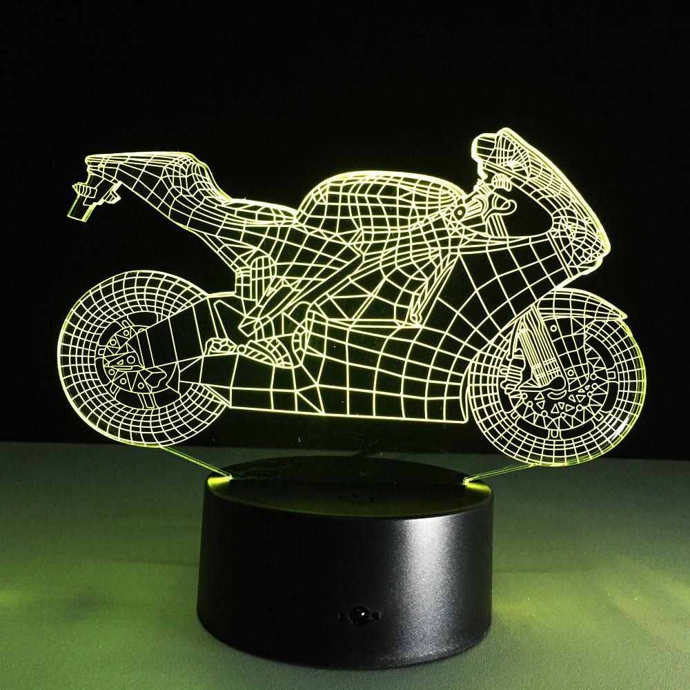 Motorcycle led desk lamp - sidwish