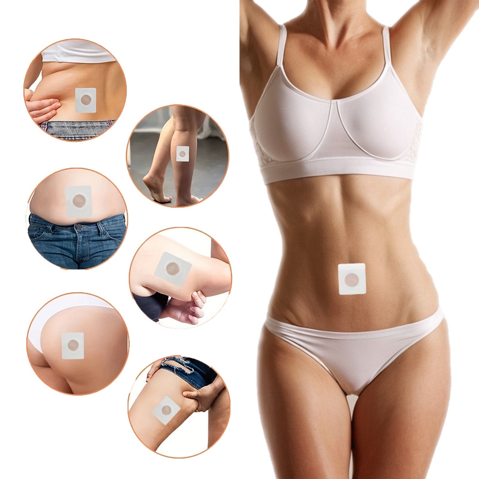 Navel Belly Button Patch Slimming Patch Abdomen Magnetic Detox Sticker - sidwish