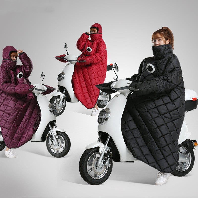 Waterproof Padded And Warm Windbreaker With Handle - sidwish