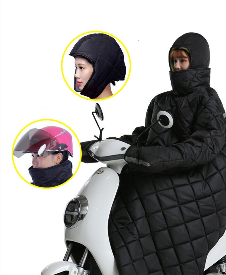 Waterproof Padded And Warm Windbreaker With Handle - sidwish