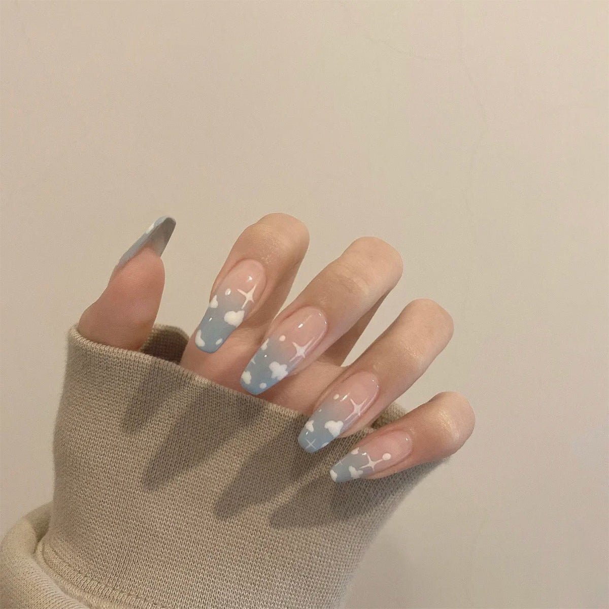 Wearing Nails Finished Soft Nails False Nails - sidwish