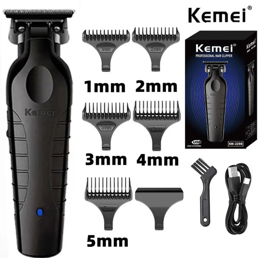 Barber Cordless Hair Trimmer 0mm Zero Gapped Carving Clipper