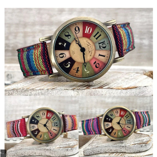 New Creative Daily Accessories Watch Color Strap Ethnic Style Portable Accessories - Sidwish