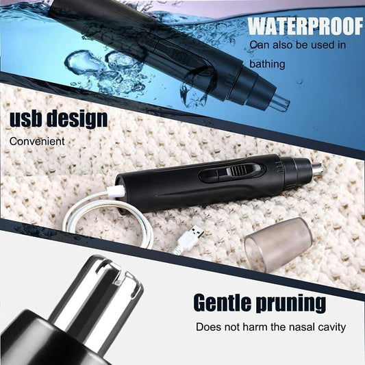 Electric Nose Ear Hair Trimmer Eyebrow Shaver Nose Hair Clipper Groomer For MEN - Sidwish