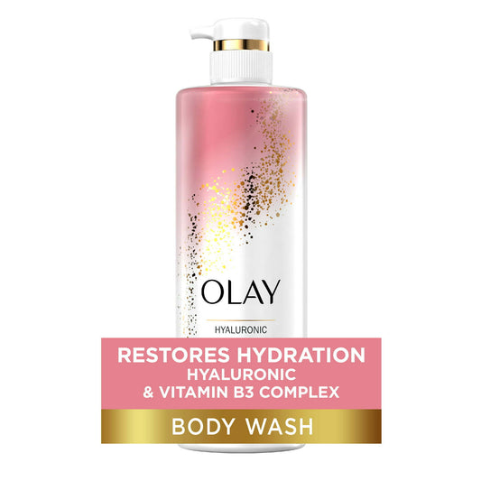 Olay Cleansing & Nourishing Liquid Body Wash with Vitamin B3 and Hyaluronic Acid, 20 fl oz - Sidwish