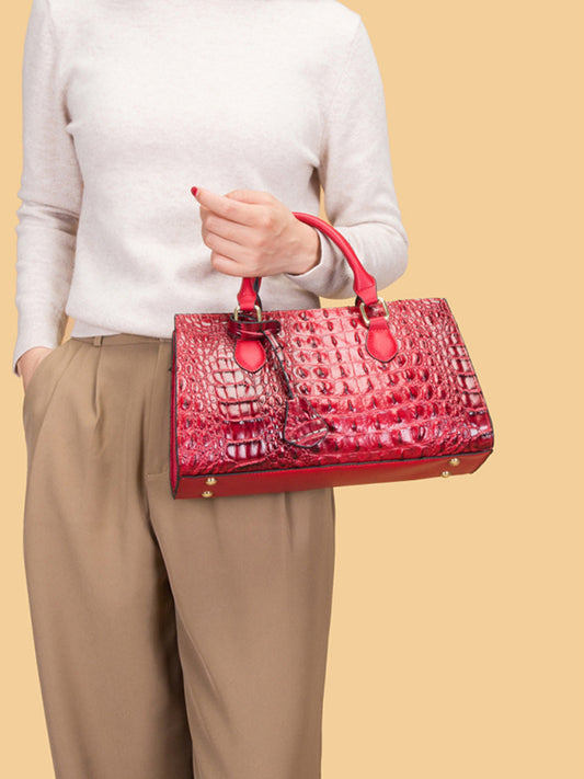 Retro Fashion Embossed Handheld Shoulder Messenger Bag - Sidwish