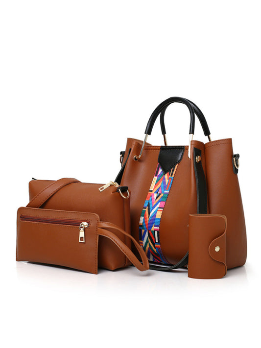 Four-piece mother-in-law bag portable shoulder messenger bag bucket bag - Sidwish